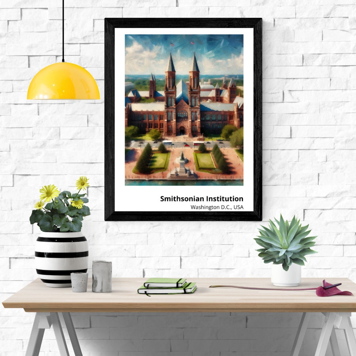 Smithsonian Institution Washington DC Castle Landmark Poster - Image 2