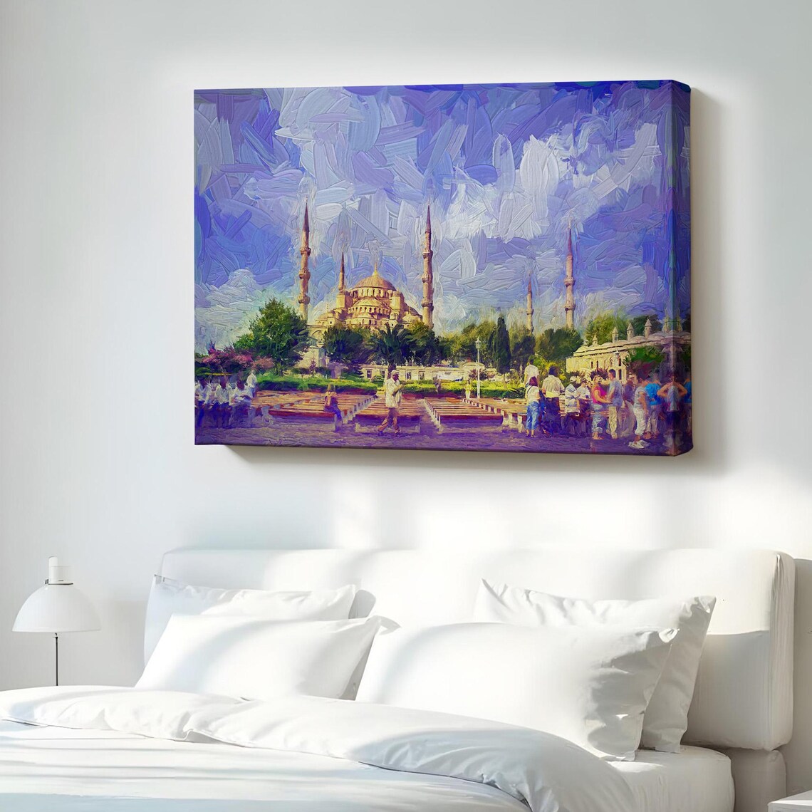 Sultan Ahmed Mosque Blue Mosque Istanbul Painting Landmark Wall Poster