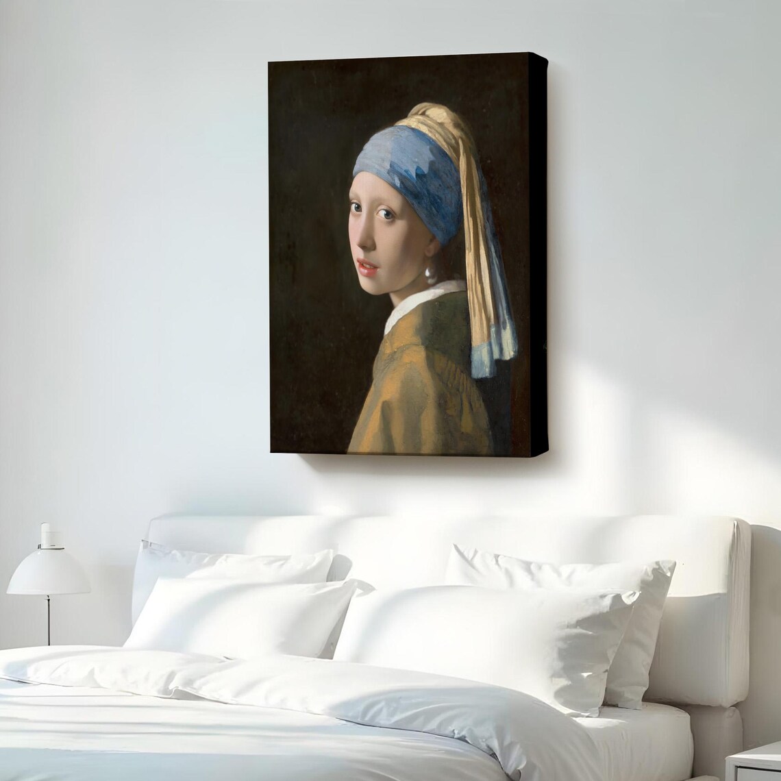 Girl With A Pearl Earring Vermeer Classic Portrait Reproduction Poster