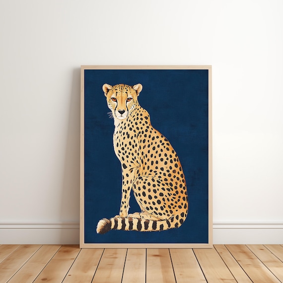 Maximalist Cheetah Decor Wall Art Leopard Print Preppy Glam Dorm Teen Modern Trendy Instant E832