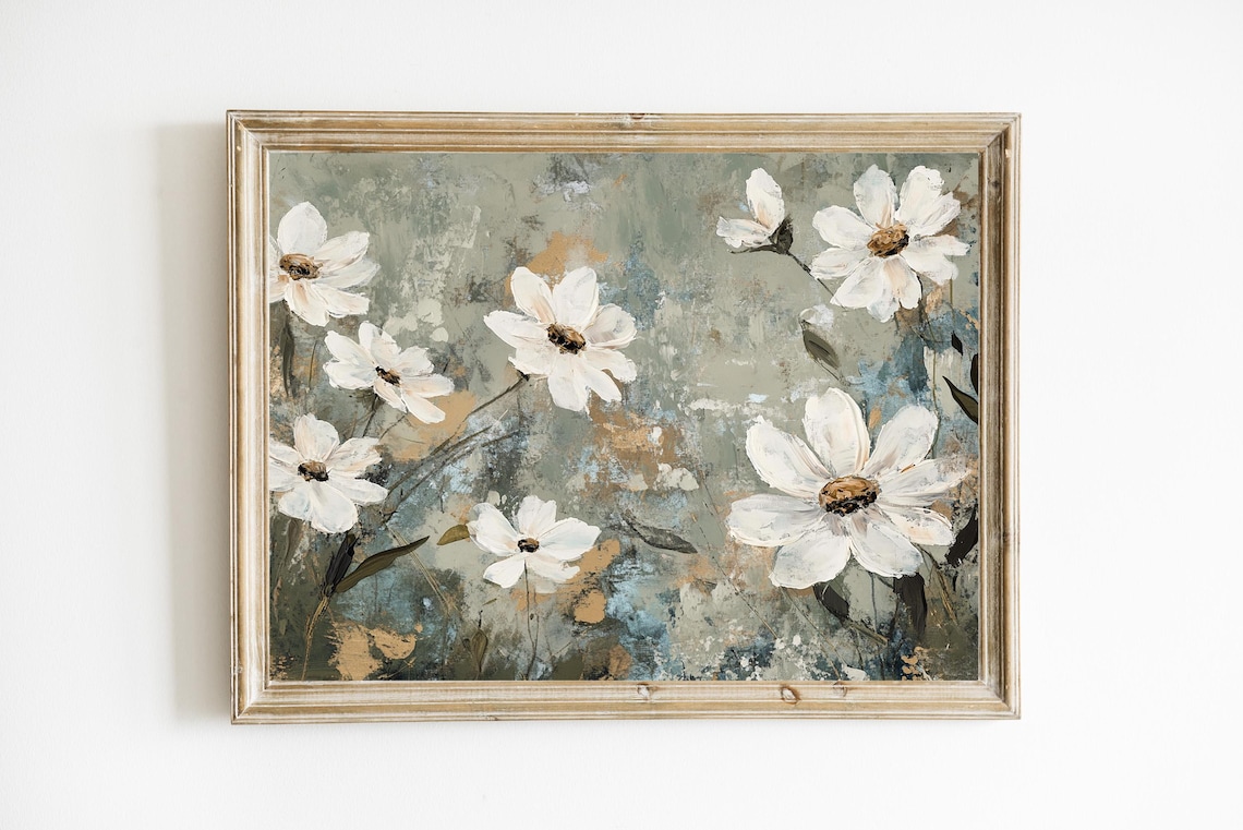 Vintage Spring Floral Still Life Art Print