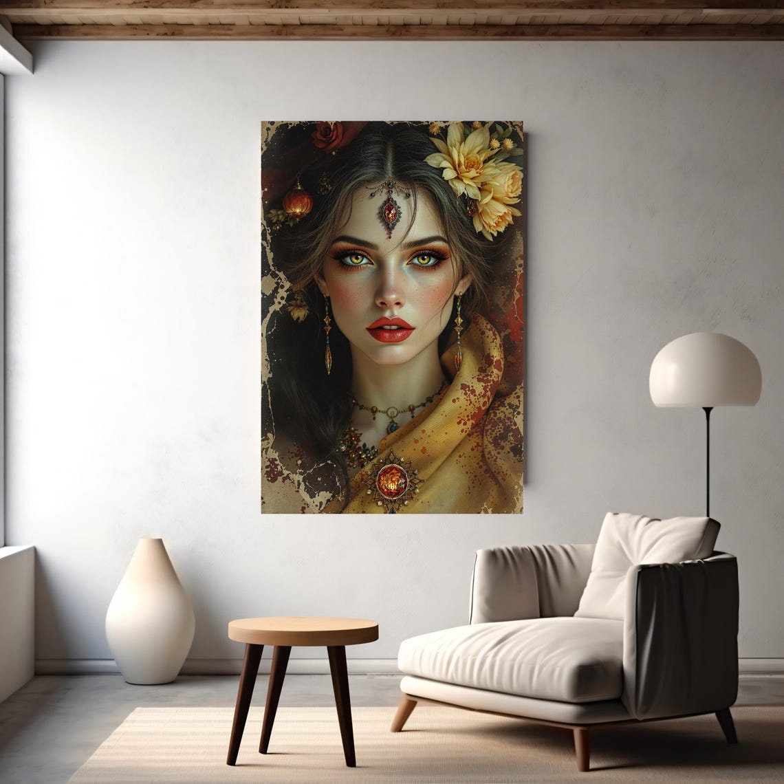 Bohemian Goddess Abstract Art Print