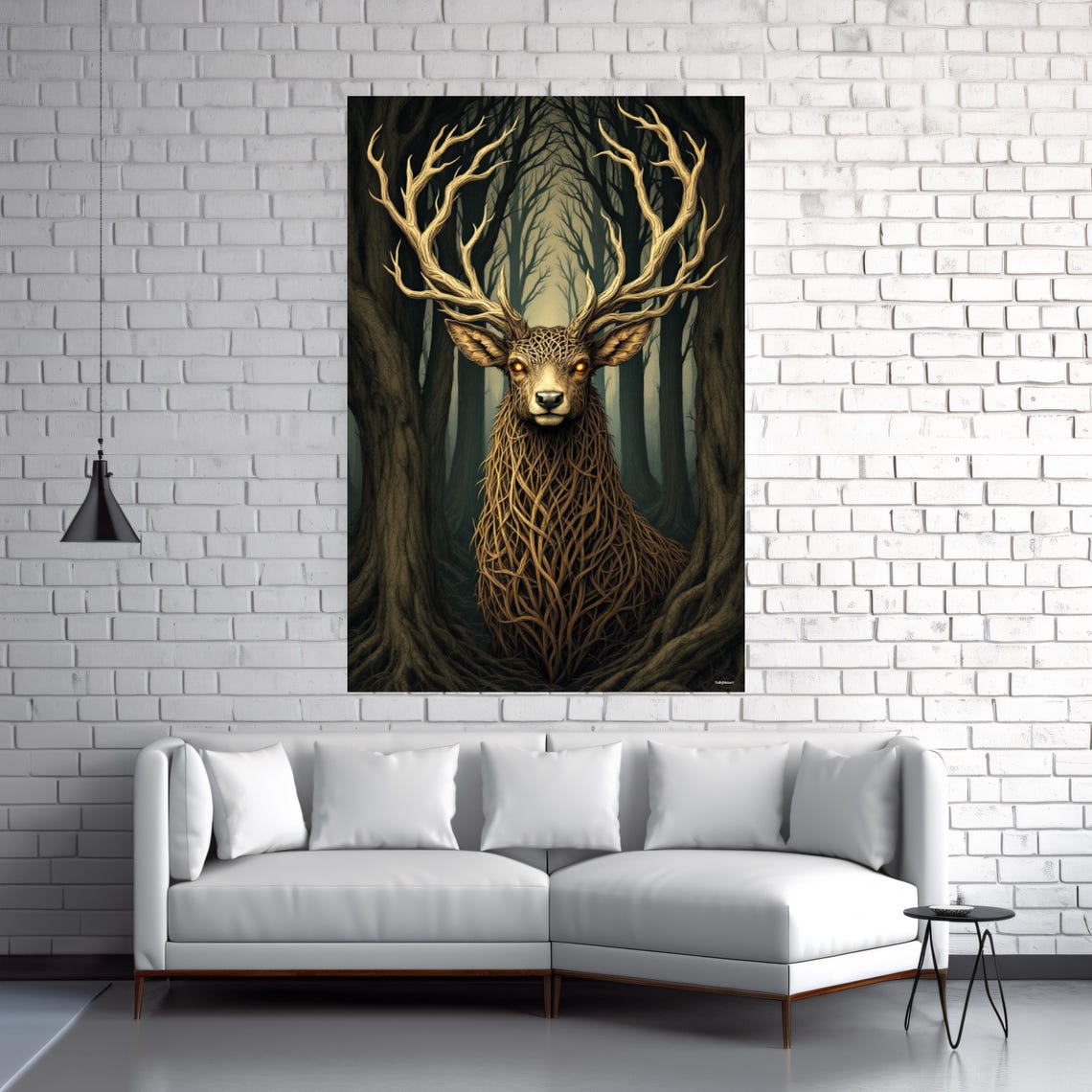 Magical Stag - Modern Art Print