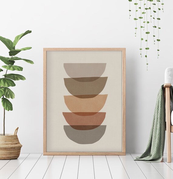 Geometric Wall Art Modern Art Print Print Abstract Art Print Boho Decor Instant Neutral Wall Art Minimalist Print