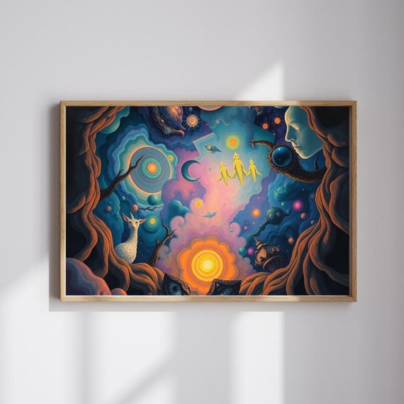 Cosmic Jigsaw Puzzle Colorful Meditation Activity Stress Relief
