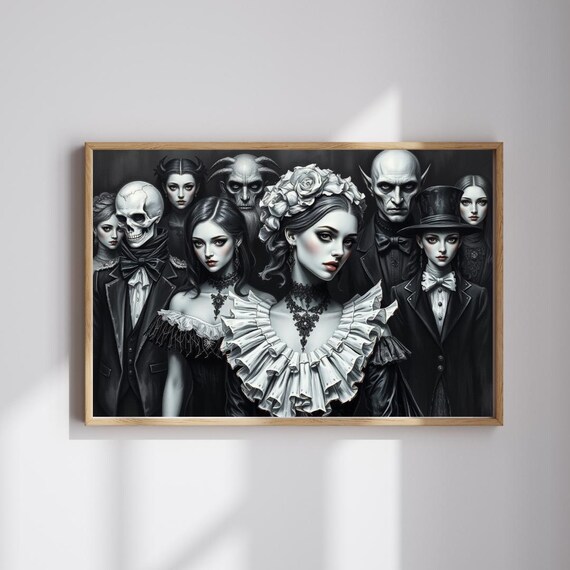 Elegant Gothic Vampire Puzzle Mystical Art Collectible