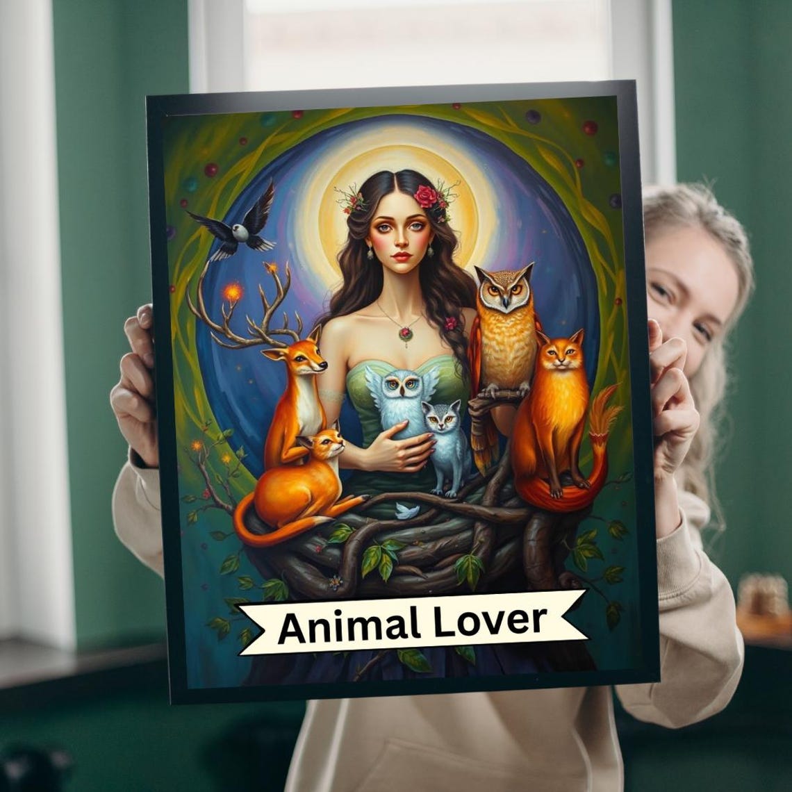 Tarot Style Animal Lover Jigsaw Puzzle Ecofriendly Family Game