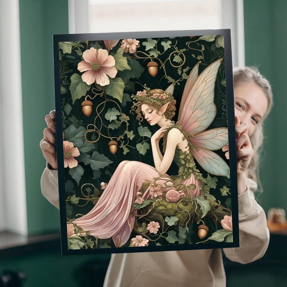 Fairy Jigsaw Puzzle William Morris Floral Design Fantasy Art Gift