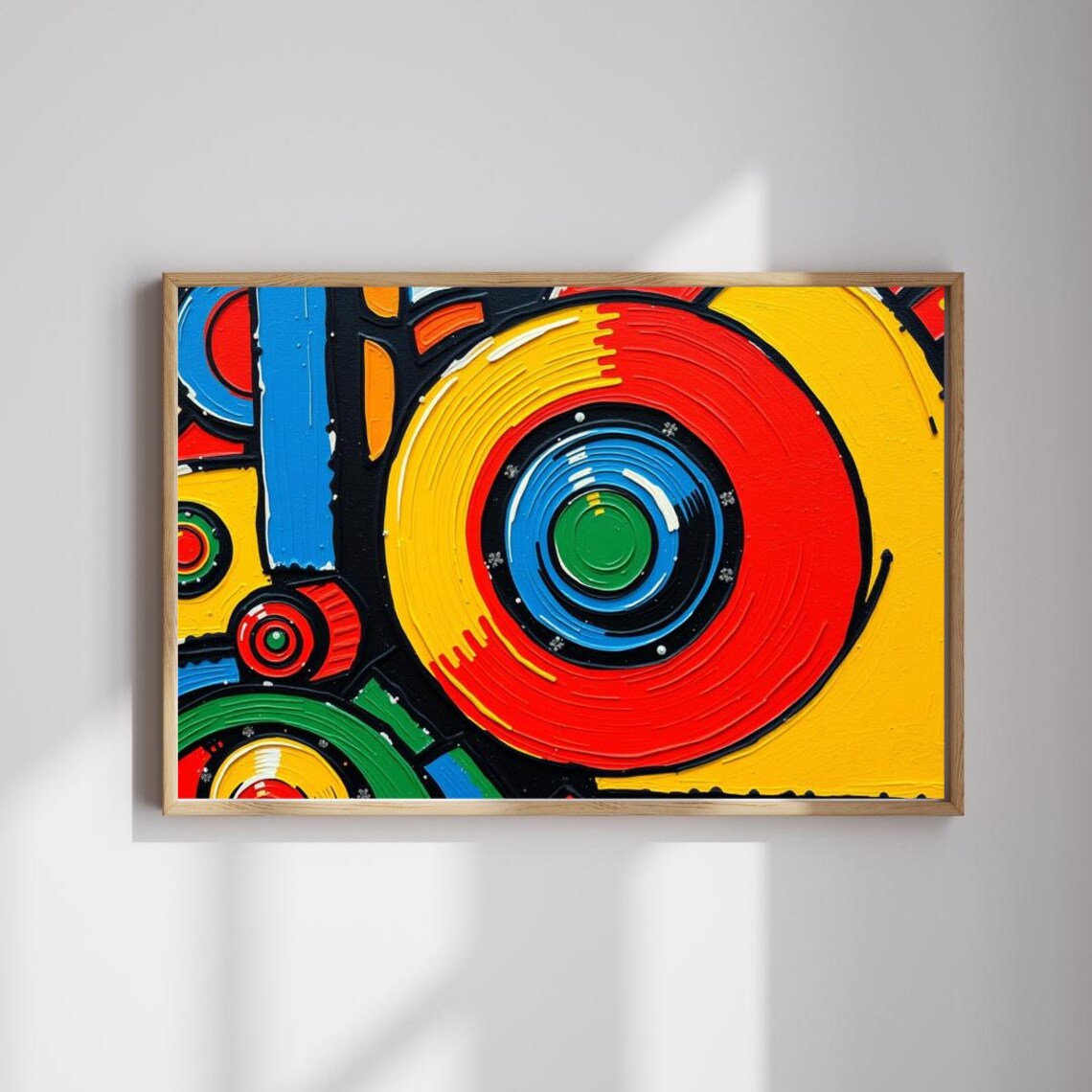 Colorful Abstract Jigsaw Puzzle, Poster Print