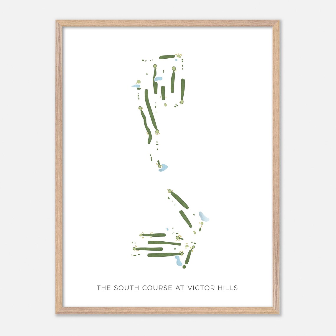 The South Course at Victor Hills Victor New York Modern Watercolor Poster - Image 6