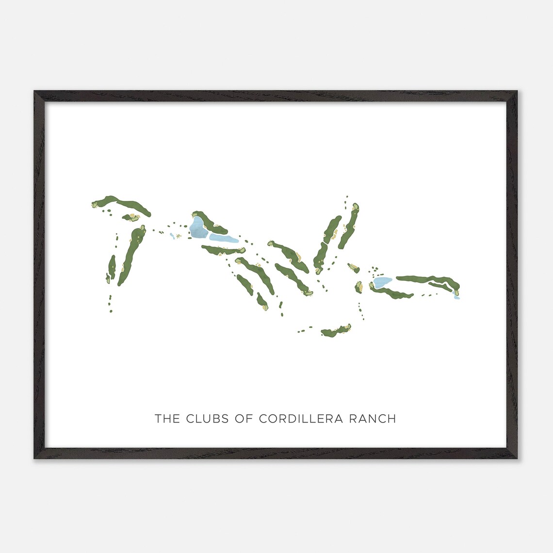 The Clubs of Cordillera Ranch Golf Course Watercolor Map Art Poster - Image 5