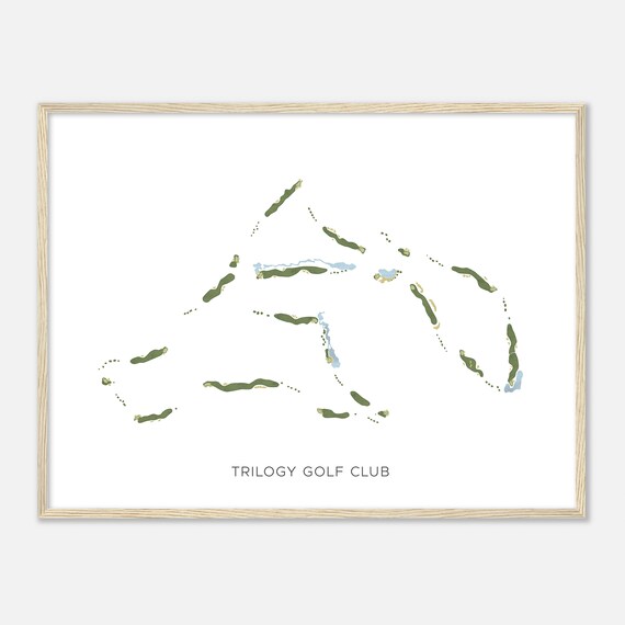 Trilogy Golf Club Arizona Modern Watercolor Map Golfer Gift Golf Wall Art Golf Poster Print Course Layout