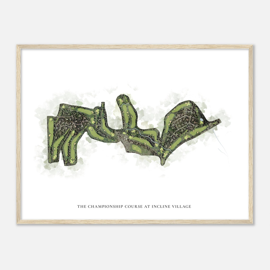 The Championship Course at Incline Village Classic Map Poster - Image 2