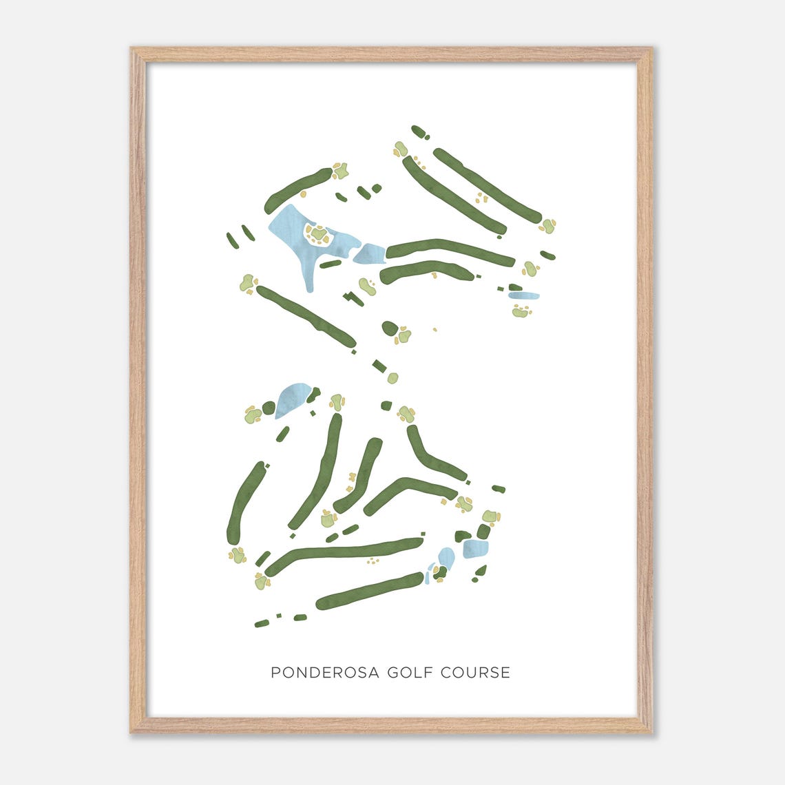 Ponderosa Golf Course Pennsylvania Modern Minimalist Golf Poster - Image 6