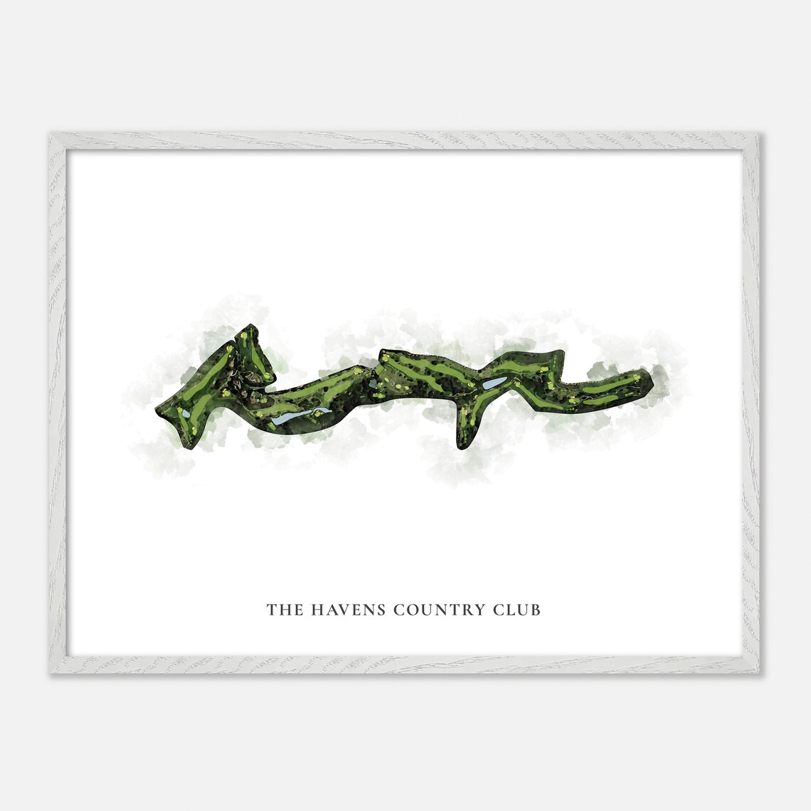 The Havens Country Club Vista California Classic Watercolor Poster - Image 4