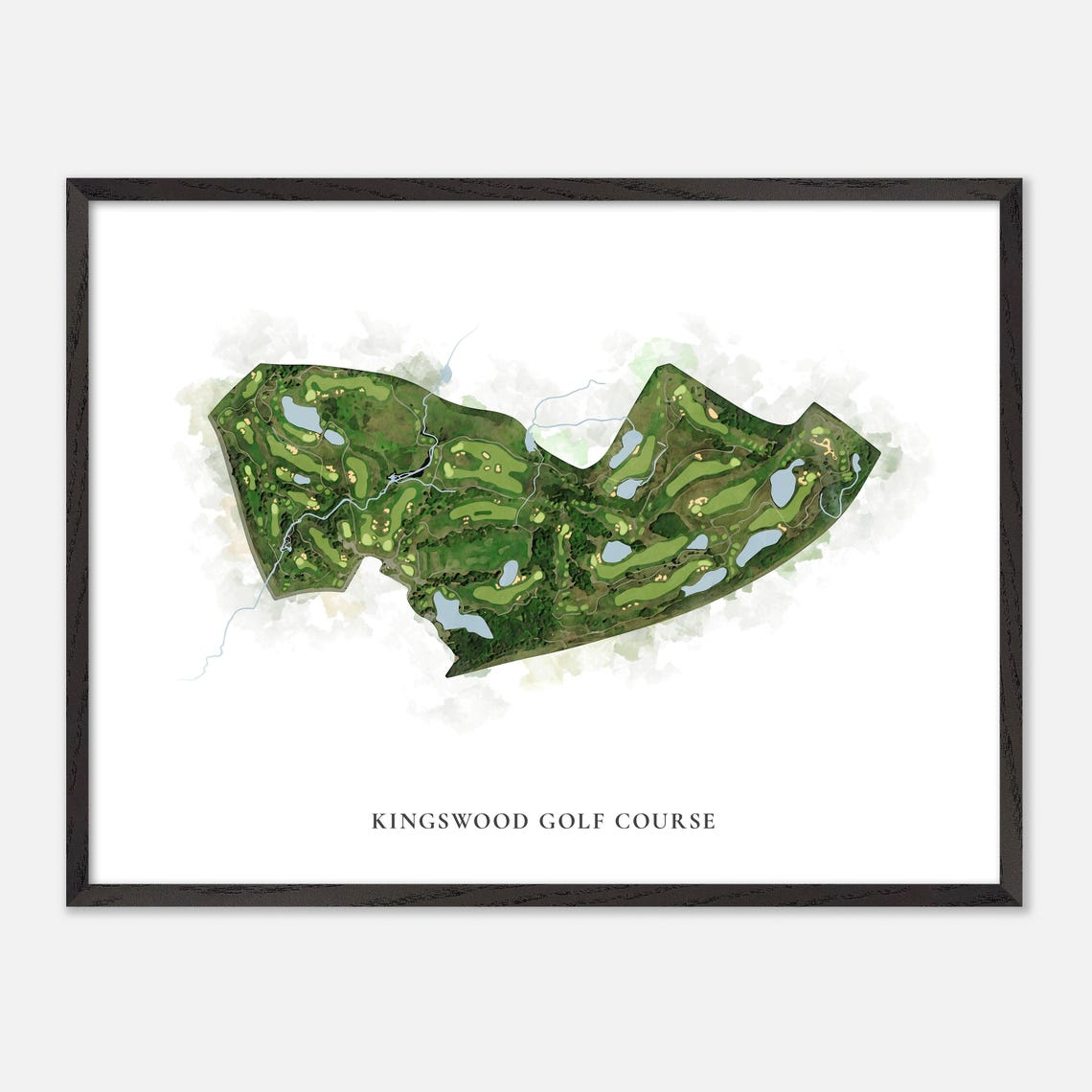 Kingswood Golf Course Canada Classic Watercolor Map Art Poster - Image 4