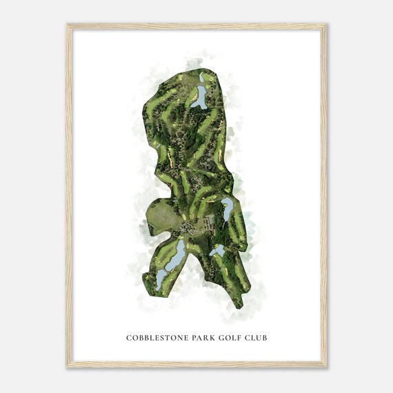 Cobblestone Park Golf Club South Carolina Classic Watercolor Poster