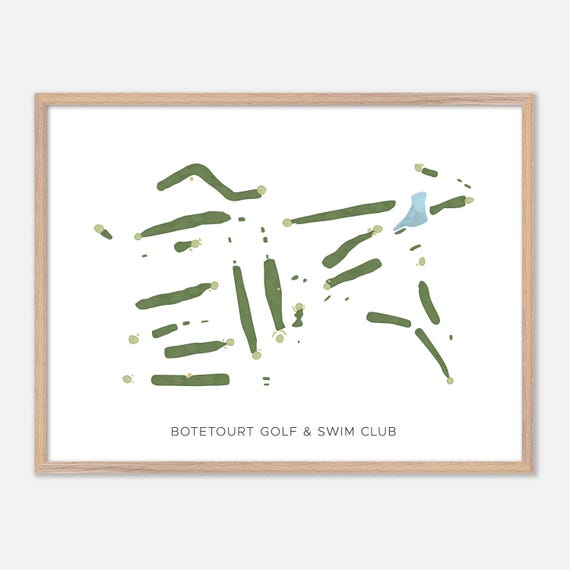 Botetourt Golf Swim Club In Troutville Virginia Modern Watercolor Map Golfer Gift Golf Wall Art Golf Poster Print