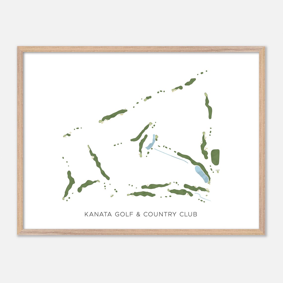 Kanata Golf and Country Club Ontario Minimalist Watercolor Poster