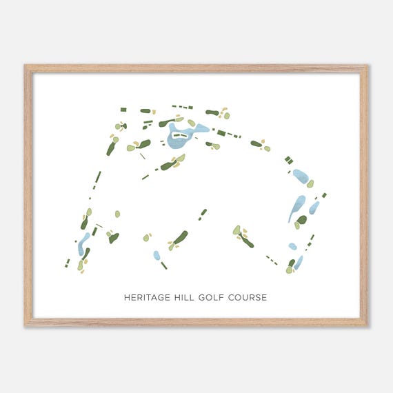 Heritage Hill Golf Course In Lakeville Massachusetts Modern Watercolor Map Golfer Gift Golf Wall Art Golf Poster Print