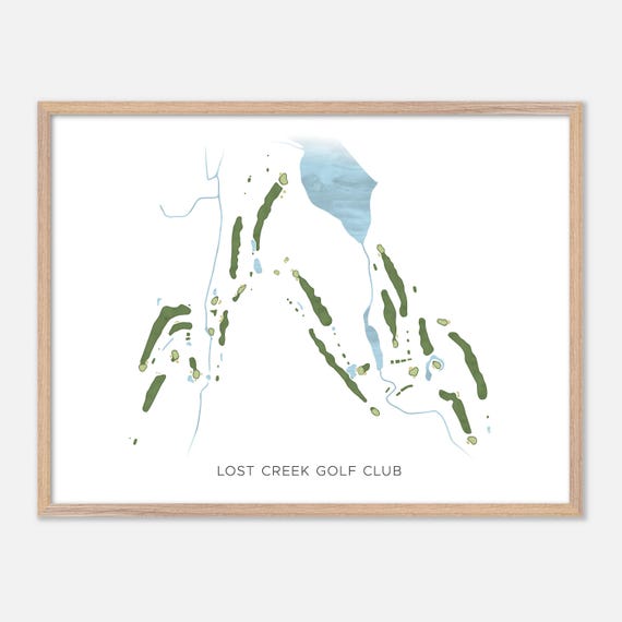 Lost Creek Golf Club In Beaver Bank Canada Modern Watercolor Map Golfer Gift Golf Wall Art Golf Poster Print Course Layout