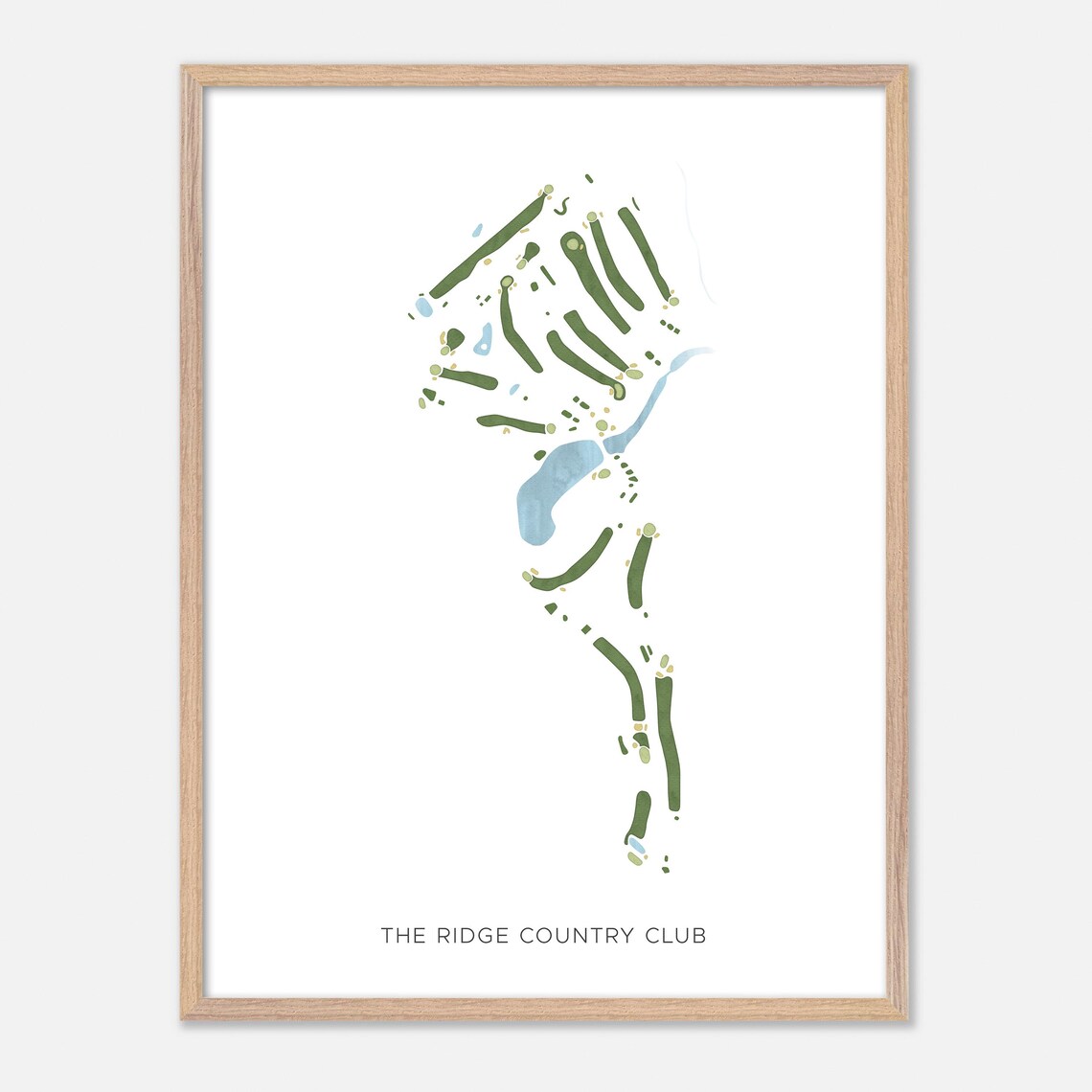 The Ridge Country Club New Hampshire Modern Minimalist Golf Poster - Image 6