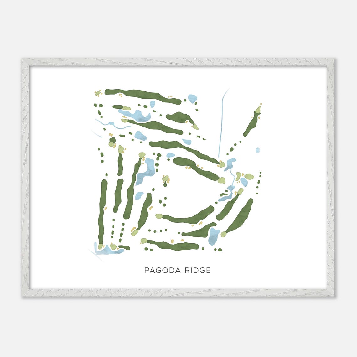 Pagoda Ridge Golf Course Canada Modern Minimalist Map Art Poster - Image 3