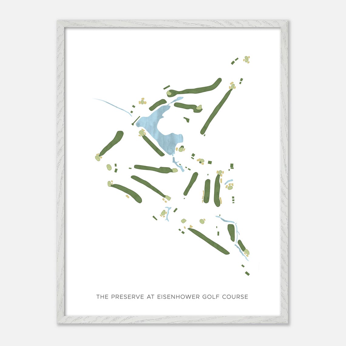 The Preserve at Eisenhower Golf Course Minimalist Map Art Poster - Image 2