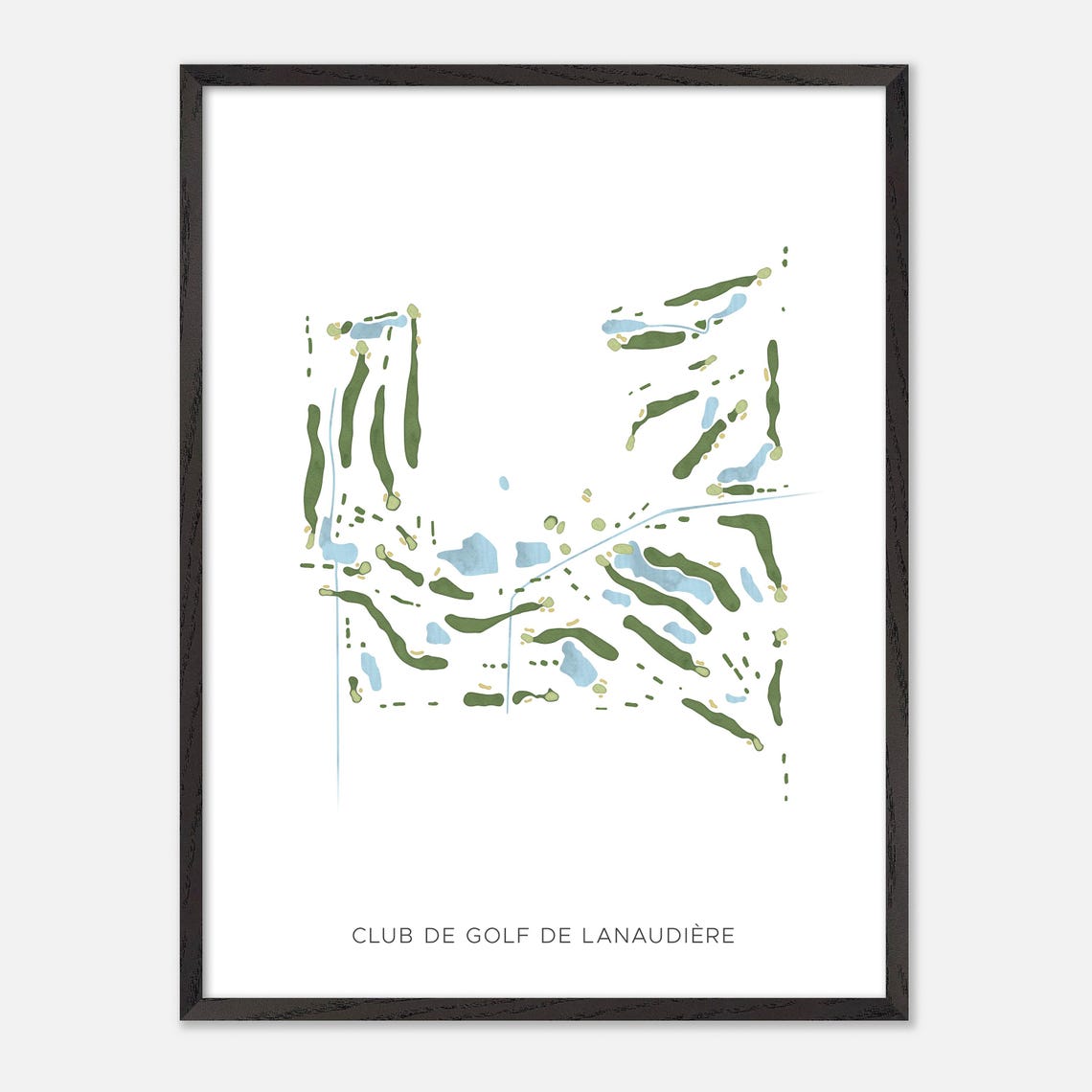 Club de Golf de Lanaudiere Canada Modern Watercolor Map Poster - Image 2