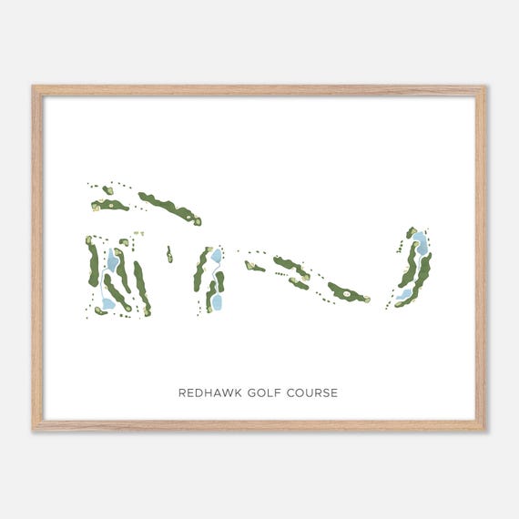 Redhawk Golf Course In Nampa Idaho Modern Watercolor Map Golfer Gift Golf Wall Art Golf Poster Print Course Layout