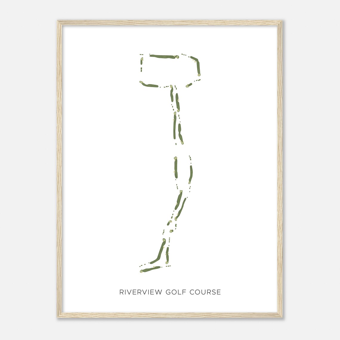 Riverview Golf Course Arizona Modern Watercolor Map Golfer Gift Golf Wall Art Golf Poster Print Course Layout - Image 2