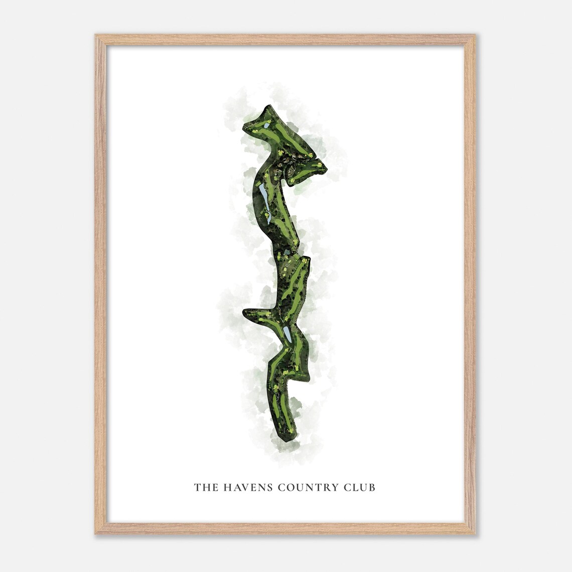 The Havens Country Club Vista California Classic Watercolor Poster - Image 6