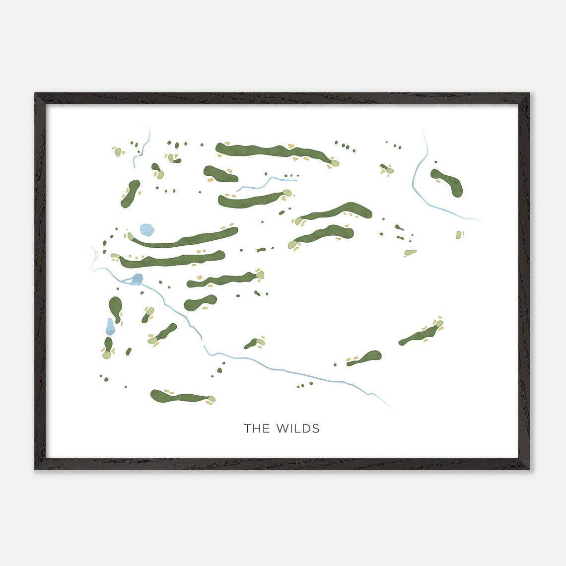 The Wilds Golf Course Canada Minimalist Watercolor Map Poster - Image 4