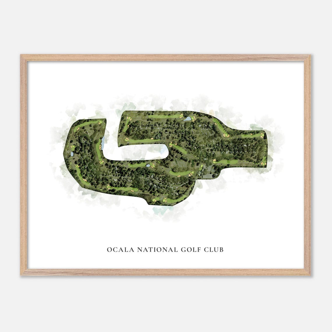 Ocala National Golf Club Ocala Florida Classic Watercolor Poster