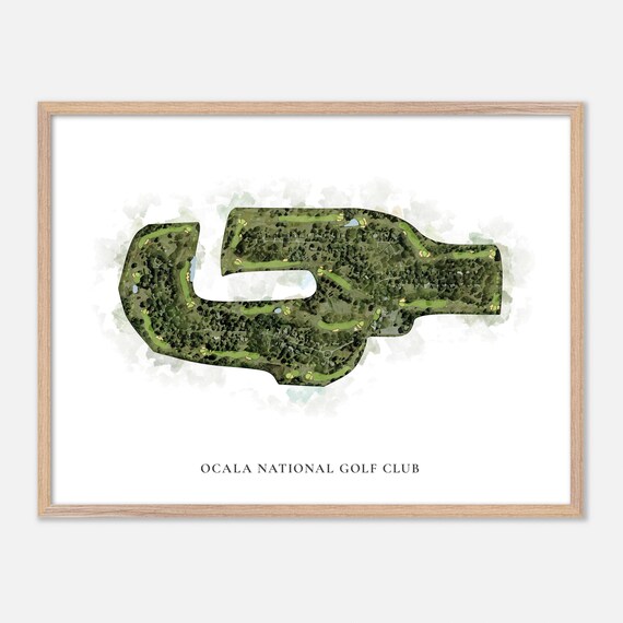 Ocala National Golf Club Ocala Florida Classic Watercolor Poster