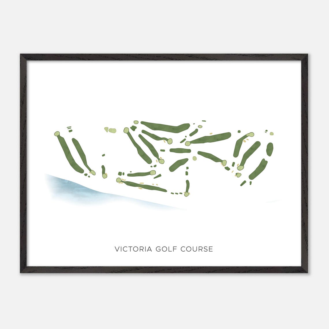 Victoria Golf Course Canada Modern Scenic Watercolor Map Poster - Image 4