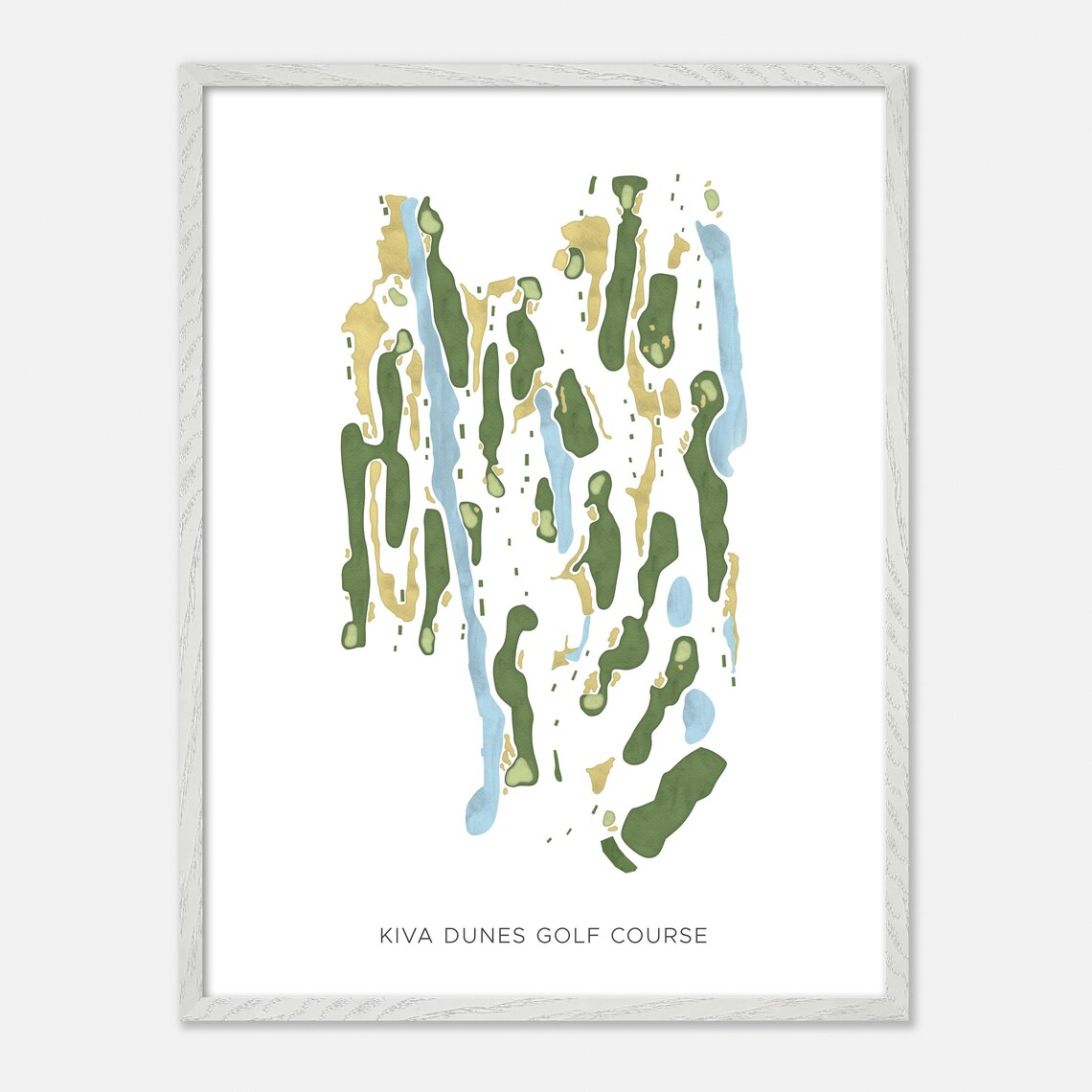 Kiva Dunes Golf Course Gulf Shores Alabama Map Print - Image 2