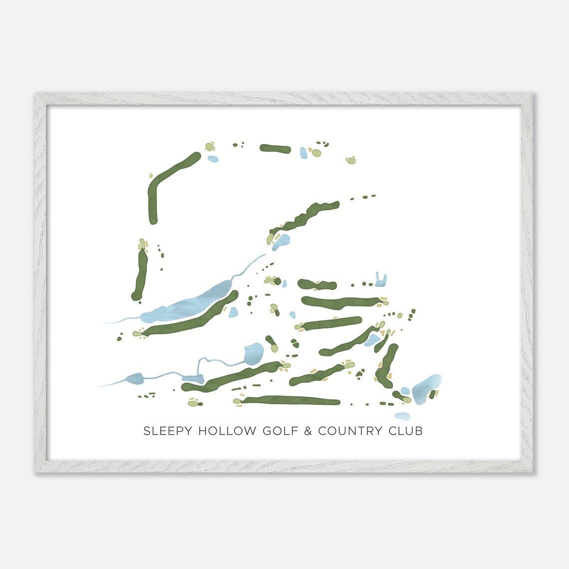 Sleepy Hollow Golf and Country Club Canada Modern Map Poster - Image 3