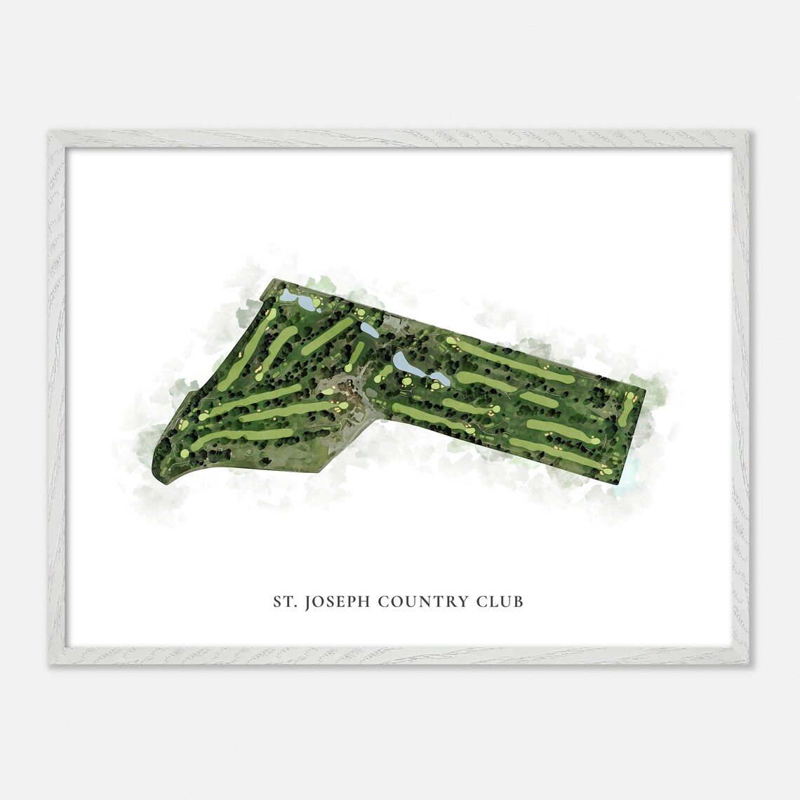 St. Joseph Country Club Country Club Missouri Classic Watercolor Poster - Image 4
