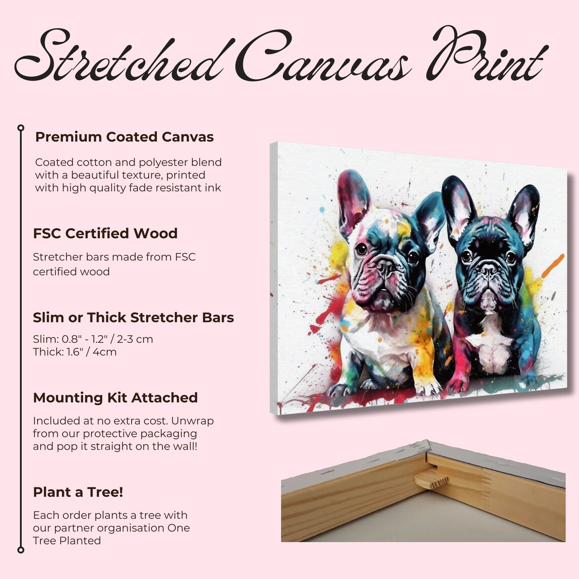 French Bulldog Puppy Watercolor Art Print - Image 2
