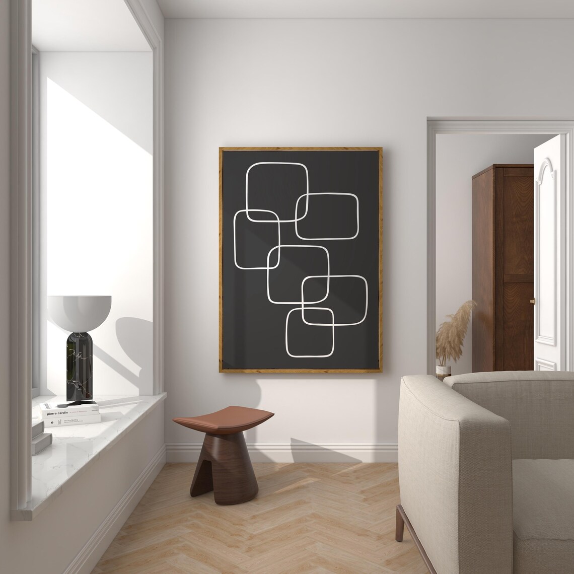 Organic Geometric Shape Minimalist Poster - Image 3