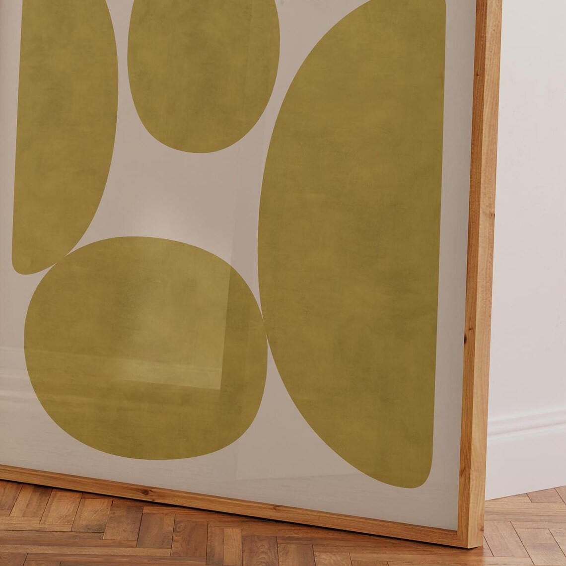 Mid Century Modern Minimalist Square Art Poster - Image 3