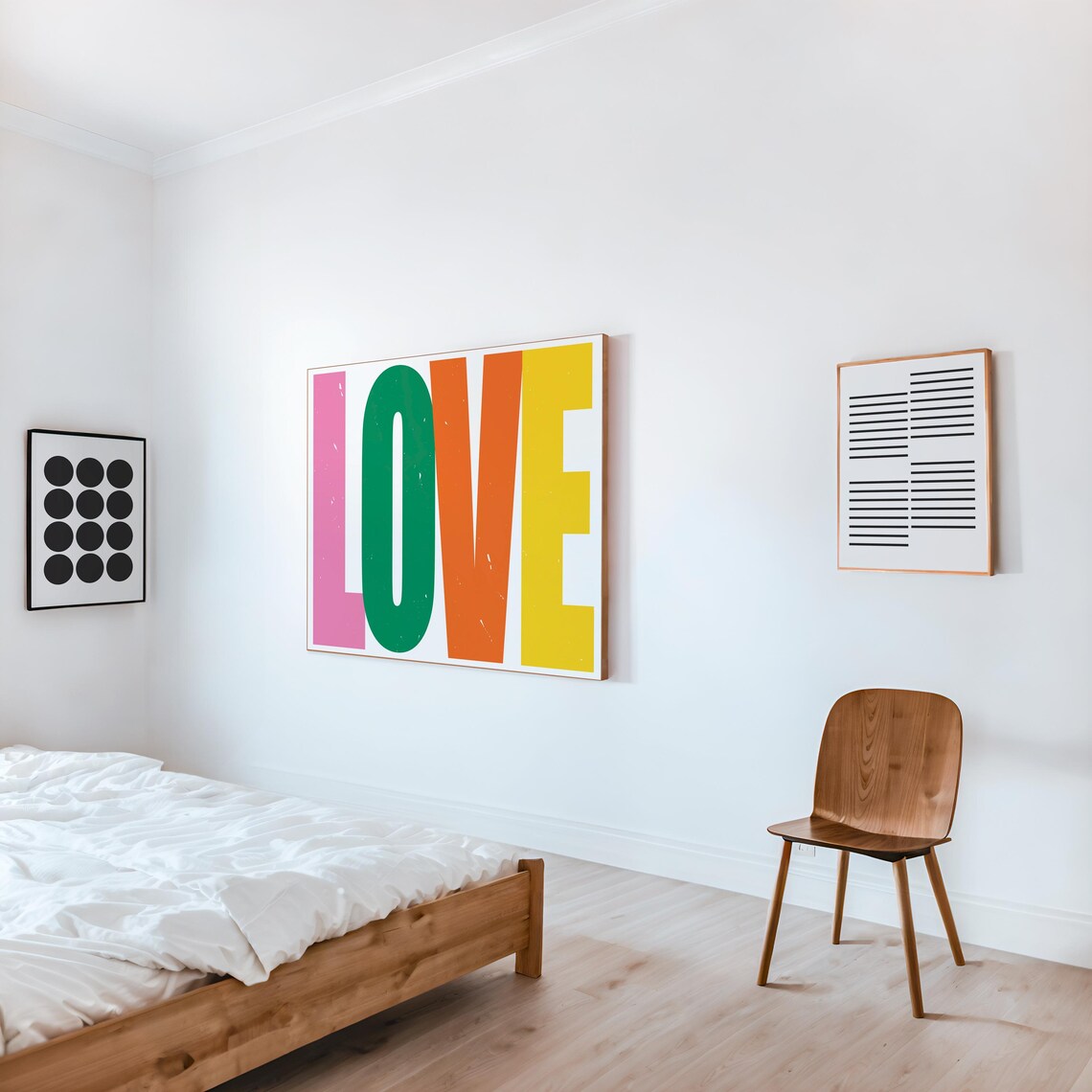 Love Modern Minimalist Typography Art Print - Image 2