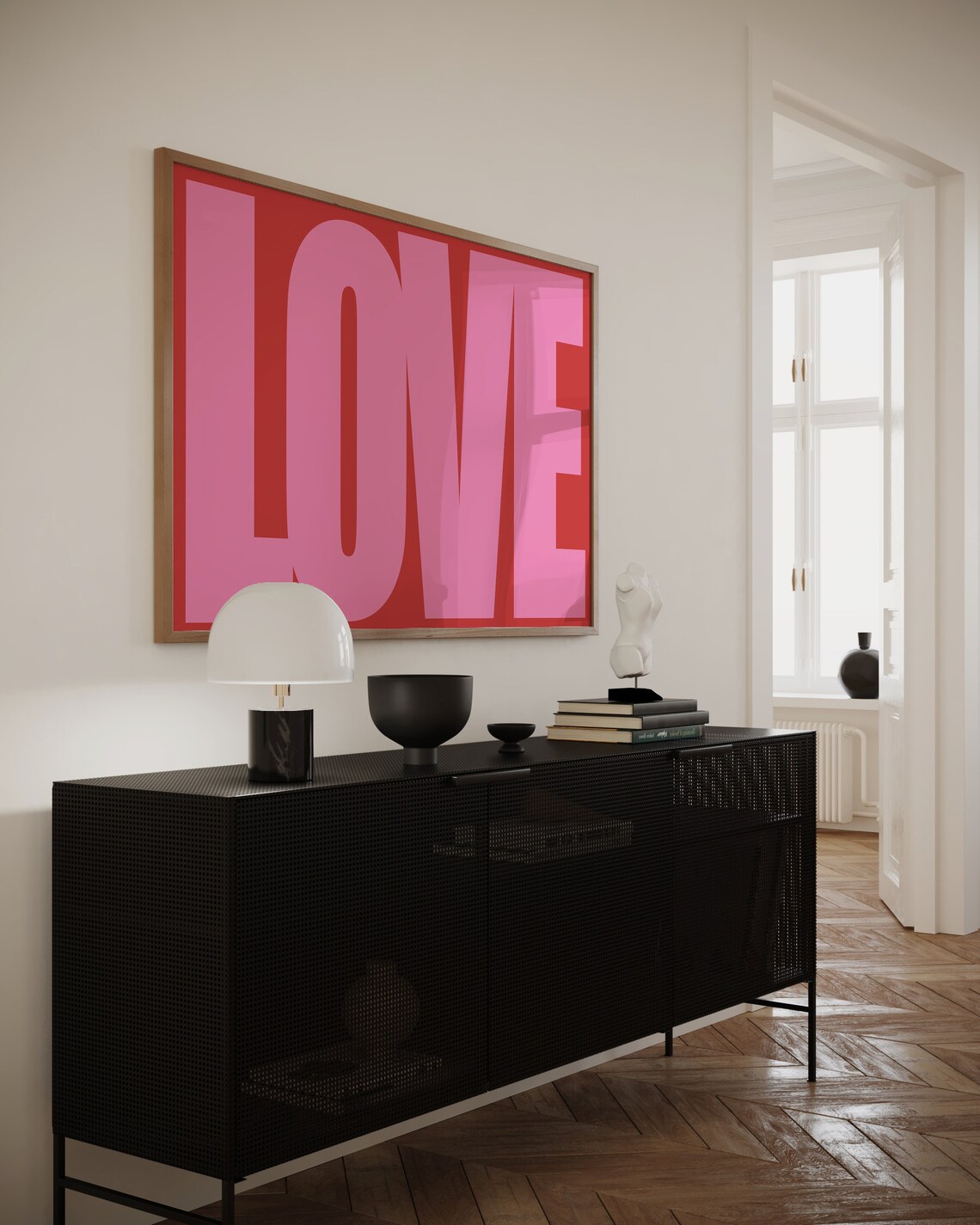 Valentine Love Statement Minimalist Art Print - Image 2