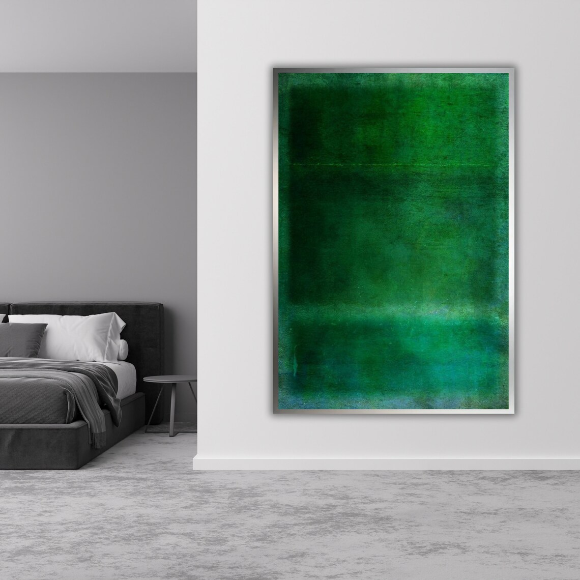 Mark Rothko-Inspired Green Abstract Art Print, Modern Decor - Image 4