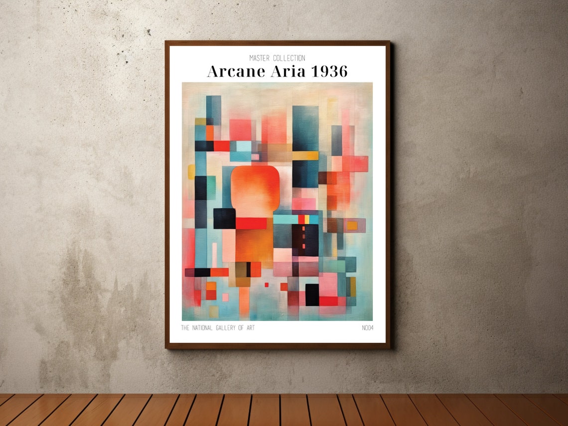 Arcane Aria 1936 Pastel Geometric Master Collection Art Poster