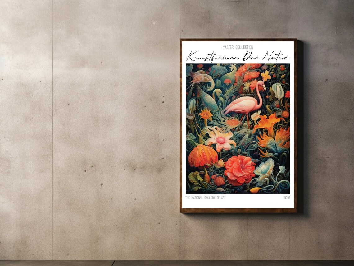 Kunstformen Der Natur Flamingo Exotic Vibrant Flowers Poster - Image 2