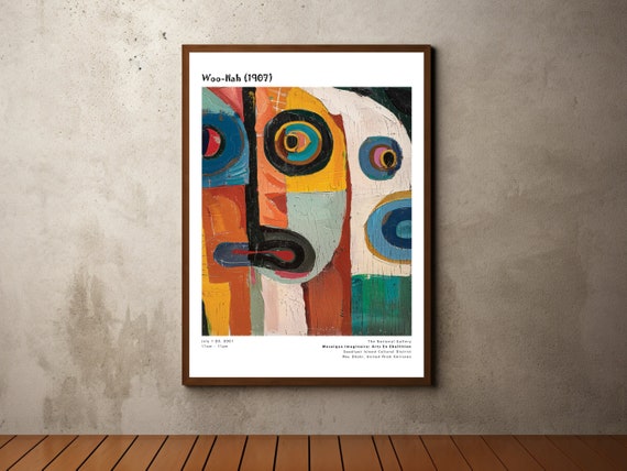 Wall Art Decor Modern Abstract Art Art Gift Colorful Vibrant Wall Art Print Bold Bright Painting Living Room Office Decor