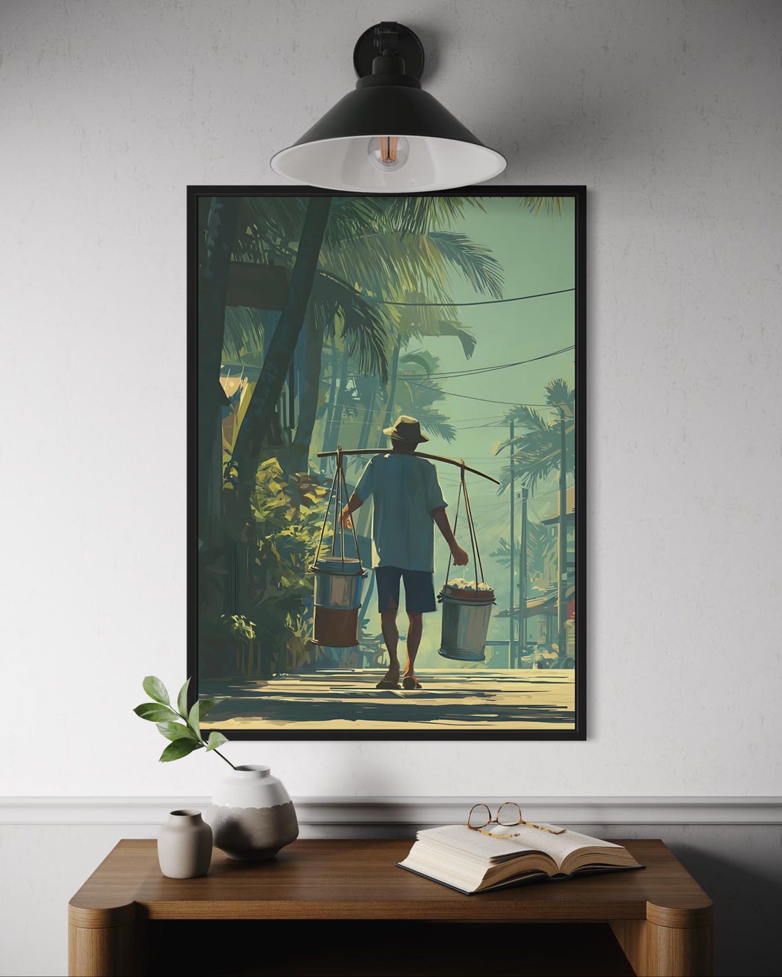 Philippine Taho Vendor Poster Filipino Street Food Art Market Wall Decor South East Asia Culinary Print Philippines Travel