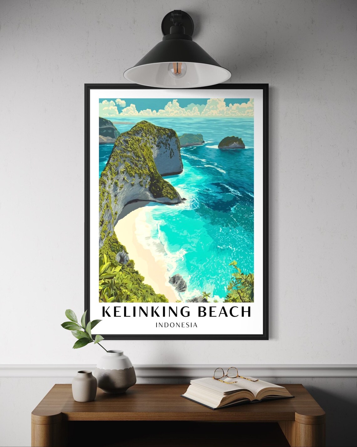 Kelingking Beach Nusa Penida Travel Poster